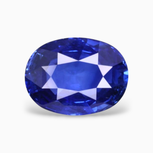 Natural Blue Sapphire Stone 4.03 Carats Oval Shape 10.89x8.22x4.99mm Size