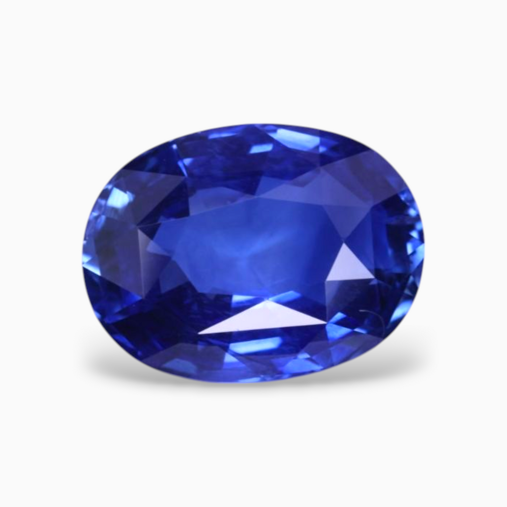 Natural Blue Sapphire Stone 4.03 Carats Oval Shape 10.89x8.22x4.99mm Size