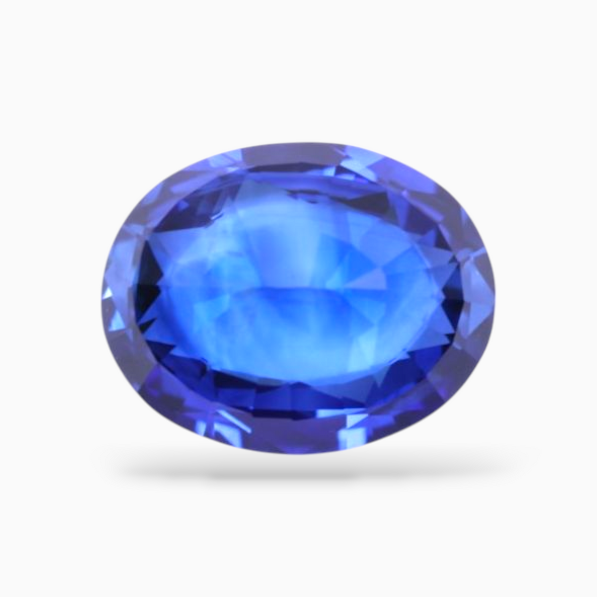 Natural Blue Sapphire Stone 4.09 Carats Oval Shape 10.97x8.73x5.28mm Size
