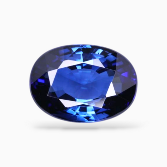 Natural Blue Sapphire Stone 4.13 Carats Oval Shape 10.66x7.77x5.24mm Size