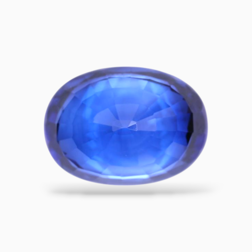 Natural Blue Sapphire Stone 4.13 Carats Oval Shape 10.66x7.77x5.24mm Size