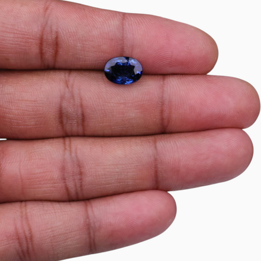 Natural Blue Sapphire Stone 4.13 Carats Oval Shape 10.66x7.77x5.24mm Size