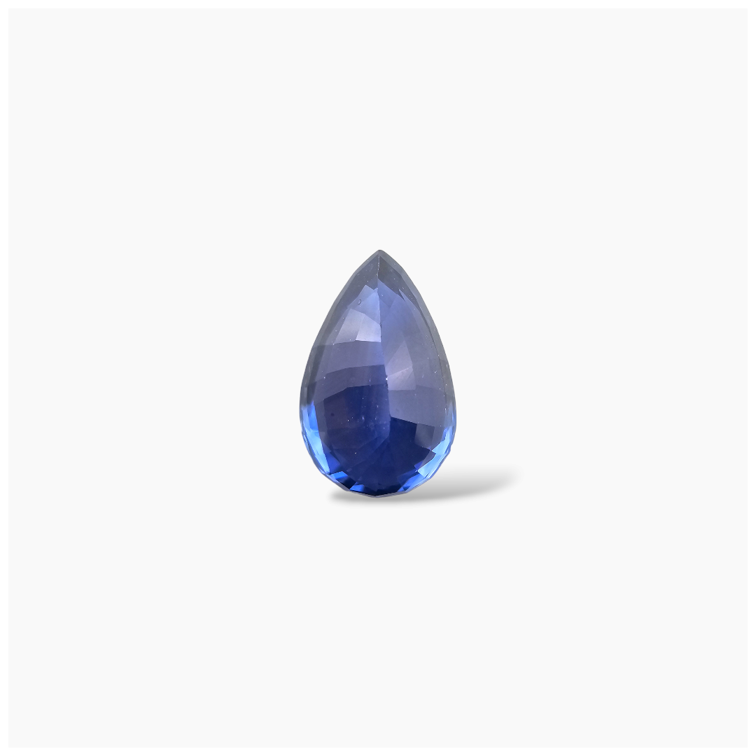 loose Natural Blue Sapphire Stone 4.45 Carats Pear Shape 12x7.8x5.8 mm
