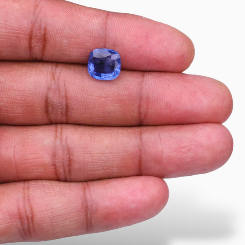 Natural Blue Sapphire 5.03 Carats Cushion Shape 9.80x9.30x5.01mm Size From Srilanka