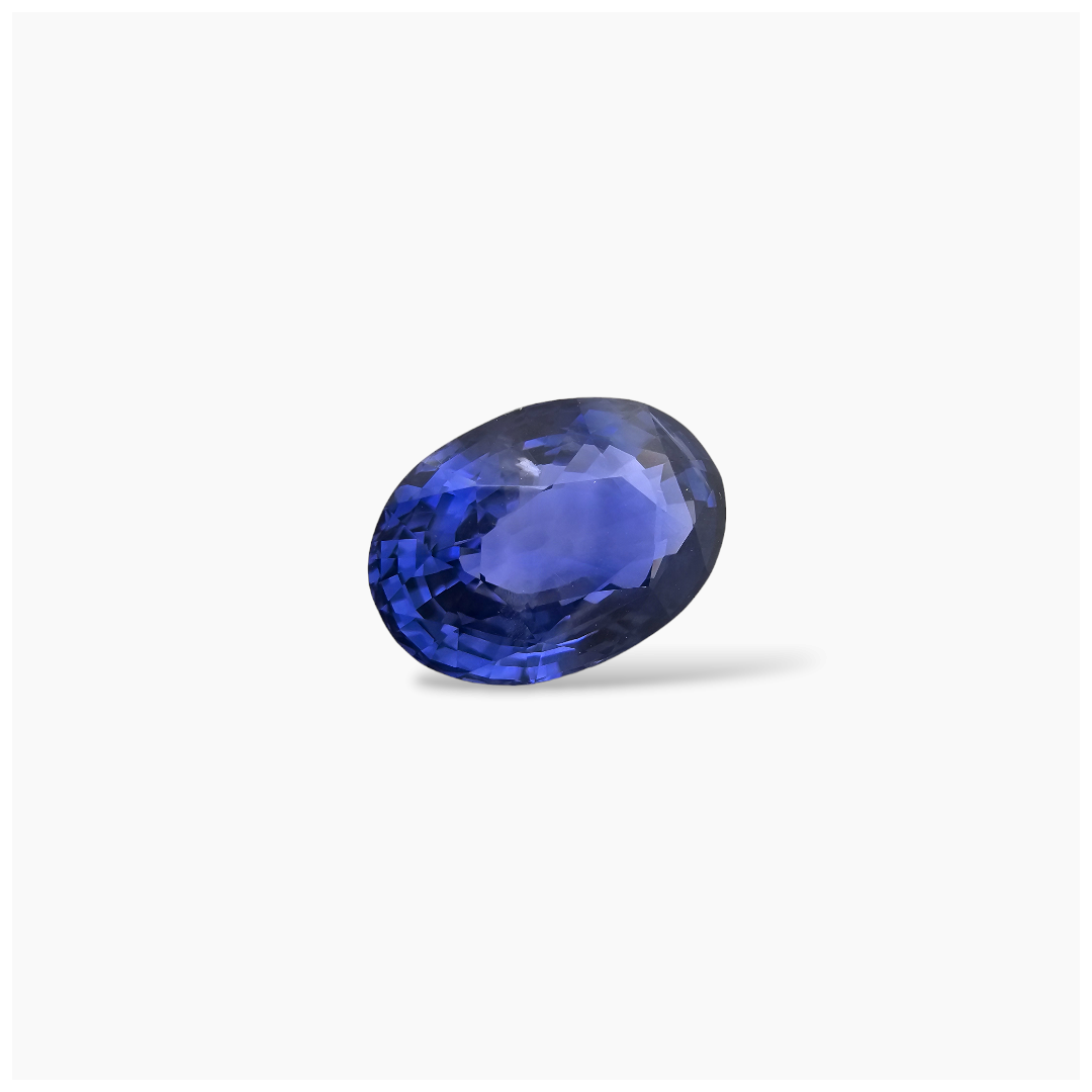 shop Natural Blue Sapphire Stone 5.05 Carats Oval Shape 11.7x8.4x5.5 mm