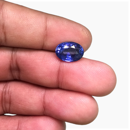 online Natural Blue Sapphire Stone 5.05 Carats Oval Shape 11.7x8.4x5.5 mm