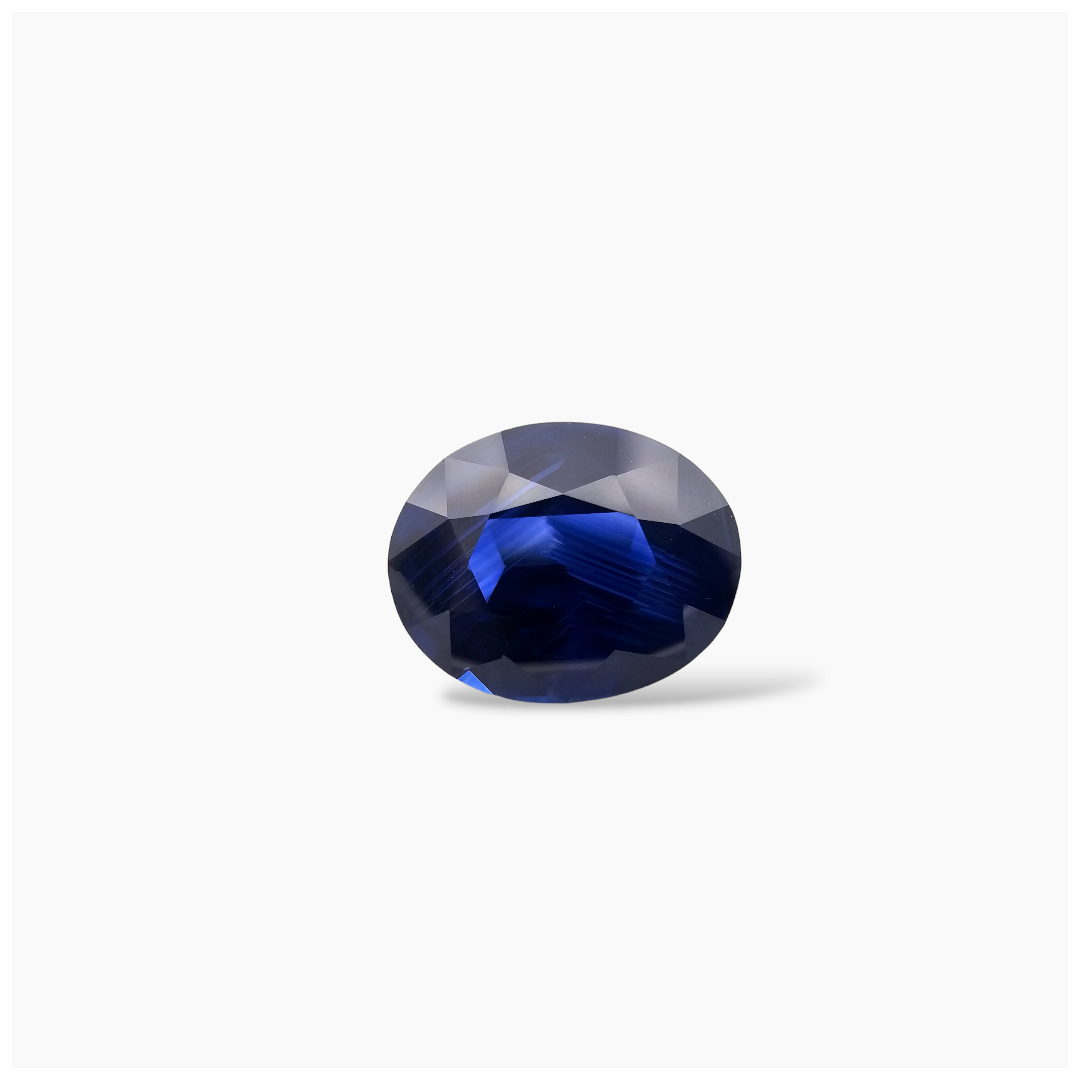 buy Natural Blue Sapphire Stone 6.18 Carats Oval Shape 12.36x9.67x6.01 mm