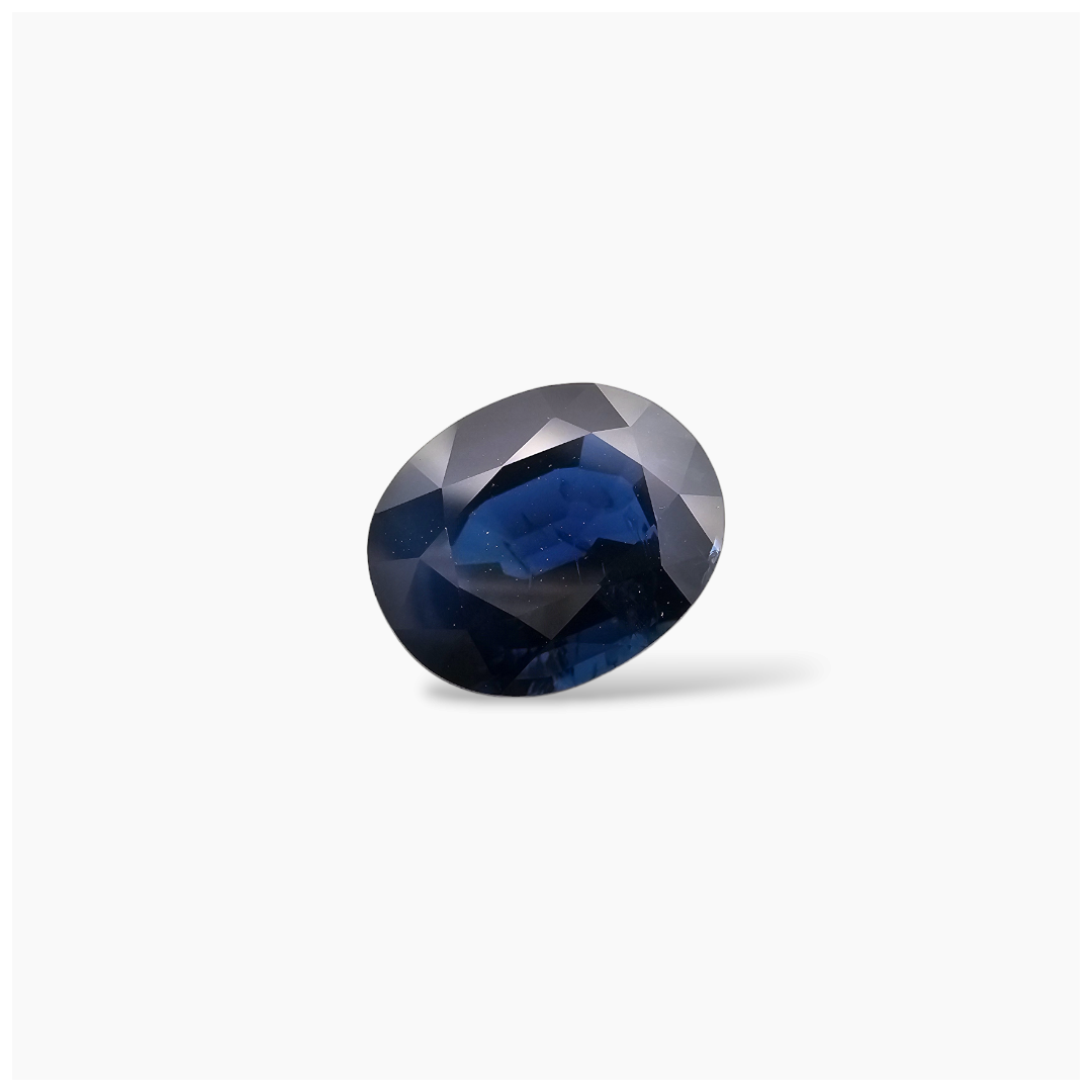 SHOP Natural Blue Sapphire Stone 7.43 Carats Oval Shape 12.5x10.5 m