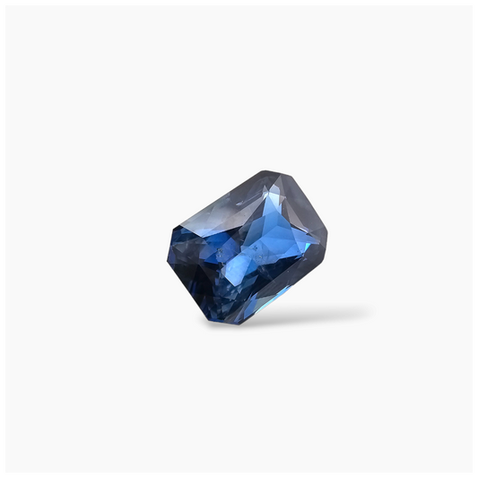 ONLINE Natural Blue Sapphire Stone 8.01 Carats Emerald Cut Shape 12.86x9.49x6.39 mm