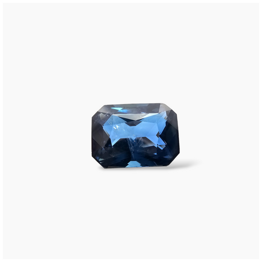 BUYB Natural Blue Sapphire Stone 8.01 Carats Emerald Cut Shape 12.86x9.49x6.39 mm