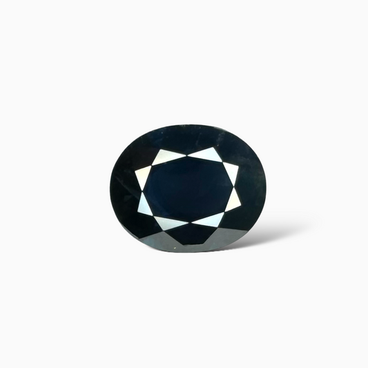 Natural Blue Sapphire Stone 9.05 Carats Oval Shape 14.17 x 11.66 x 6.16 mm