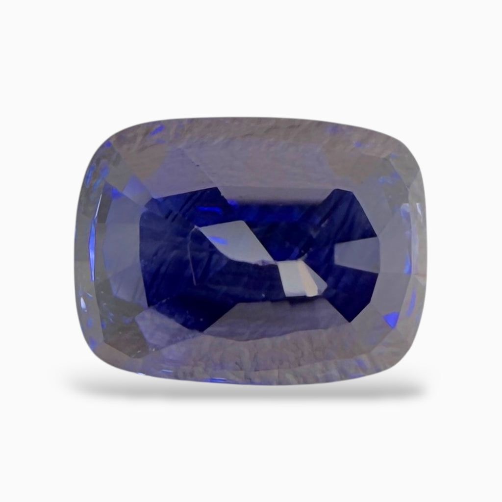 Natural Blue Sapphire Stone Cushion Cut 3.01 Carats Unheat From Madagascar
