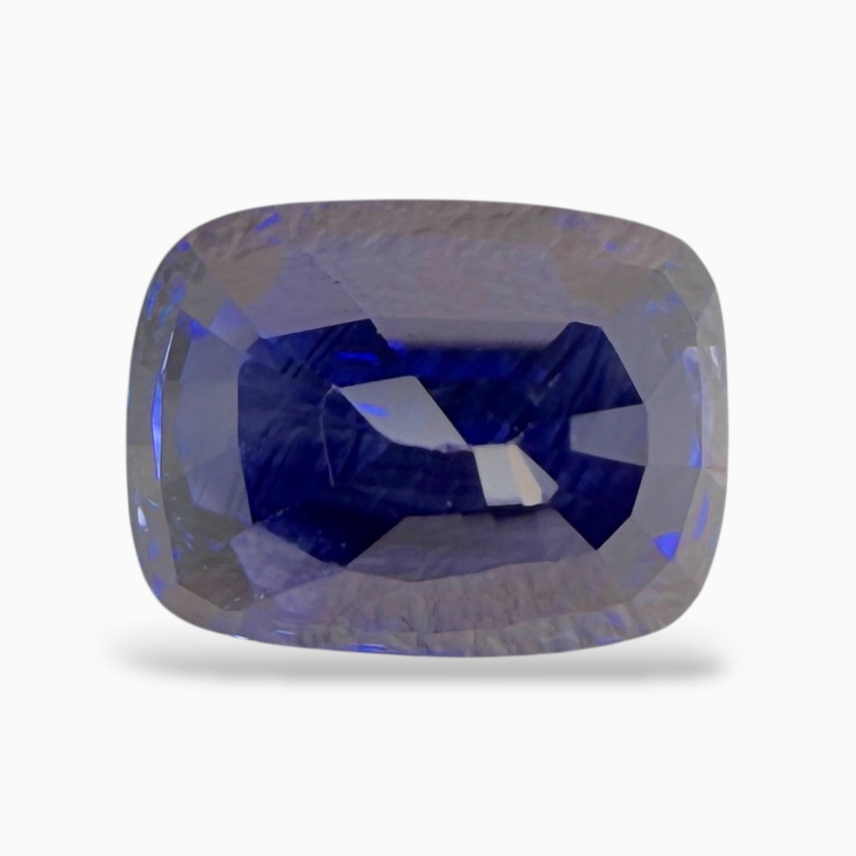 Natural Blue Sapphire Stone Cushion Cut 3.01 Carats Unheat From Madagascar