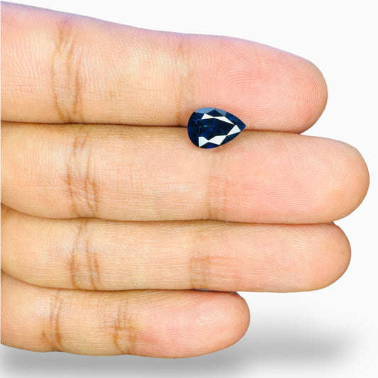 Natural Blue Sapphire Stone Pear Shape 2.42 Carats