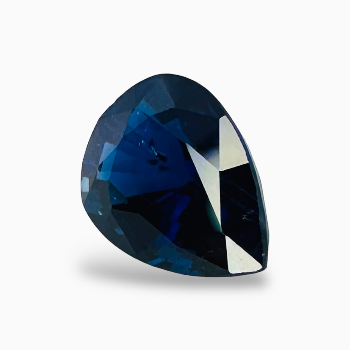Natural Blue Sapphire Stone Pear Shape 2.42 Carats
