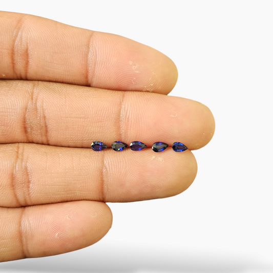 Natural Blue Sapphire Pear Cut 5x3 mm From Africa for Sale Buy Online