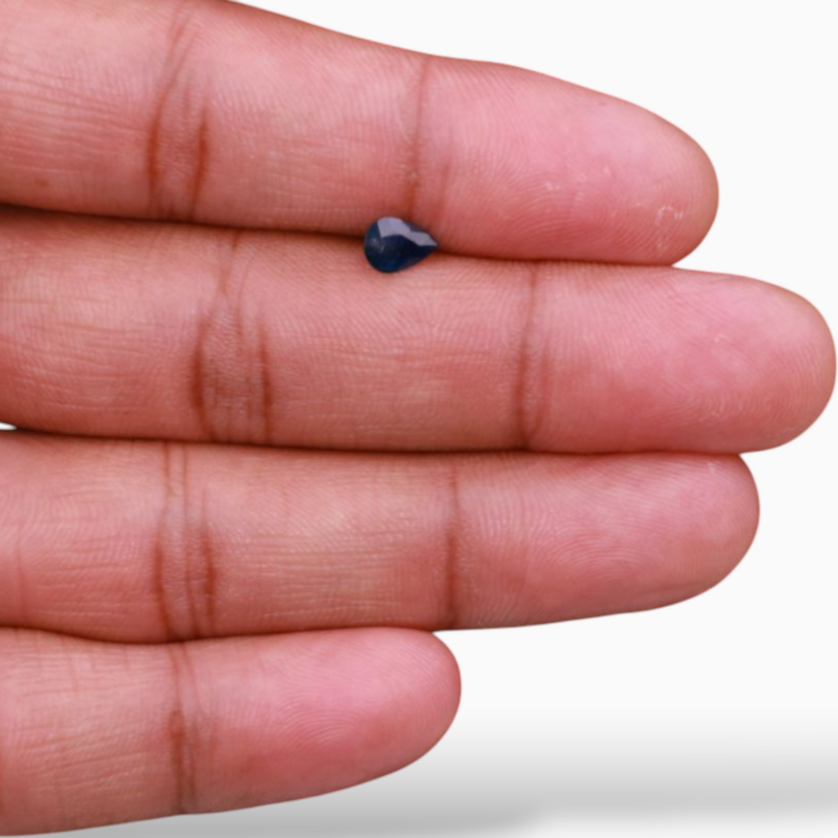 Natural Blue Sapphire in Pear Shape 0.62 Carats 6.8x4.8mm Size