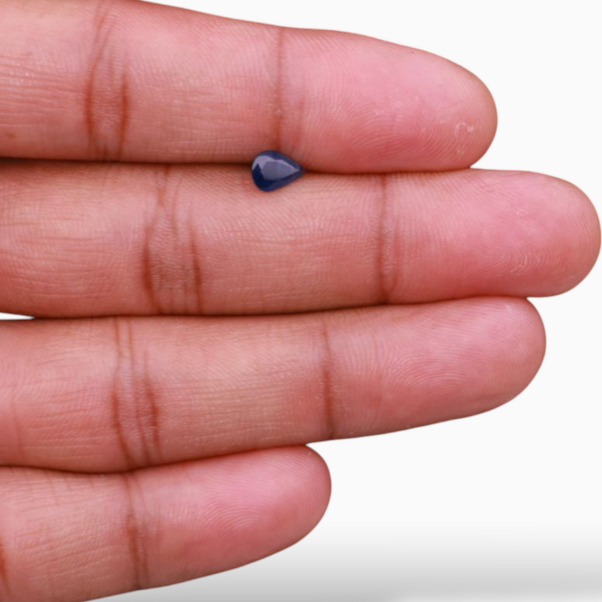 Natural Blue Sapphire in Pear Shape 0.74 Carats 7x5mm Size
