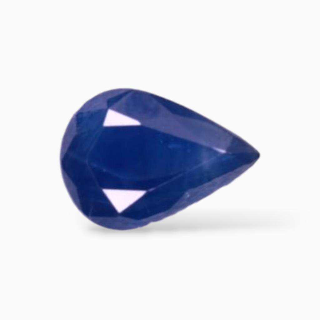 Natural Blue Sapphire in Pear Shape 0.74 Carats 7x5mm Size