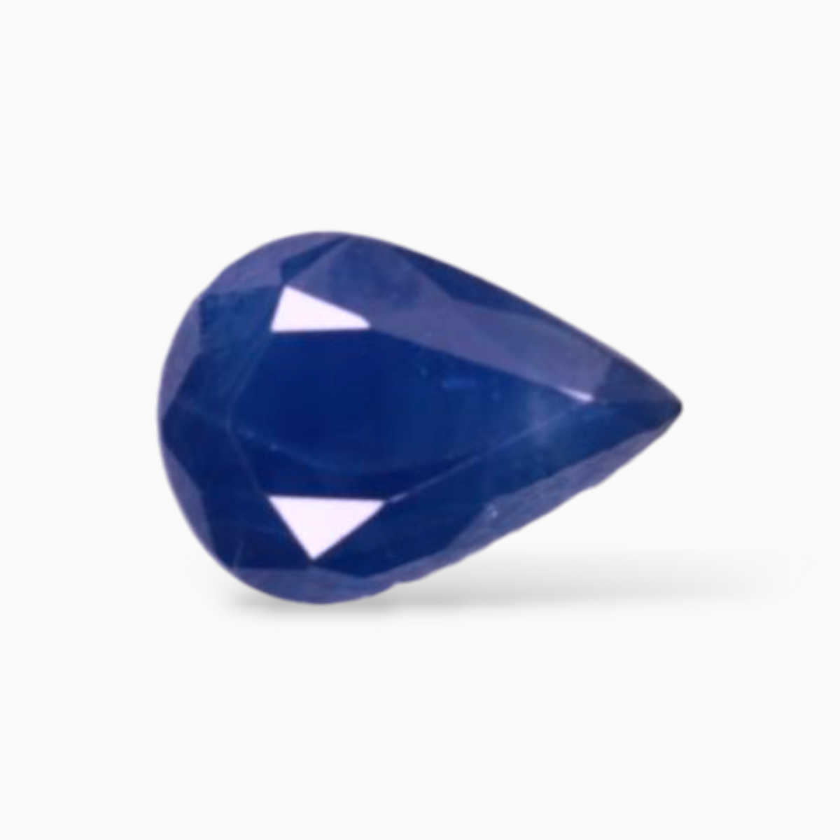 Natural Blue Sapphire in Pear Shape 0.74 Carats 7x5mm Size