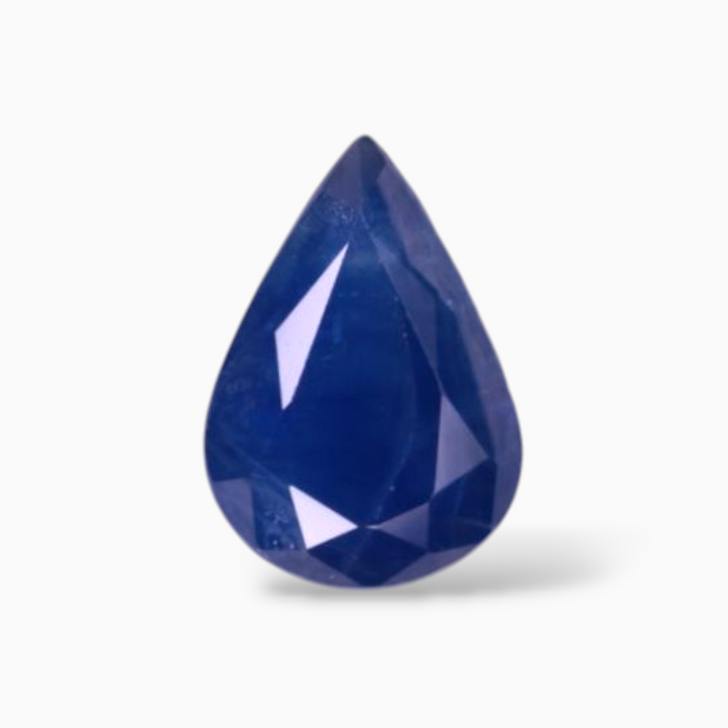 Natural Blue Sapphire in Pear Shape 0.74 Carats 7x5mm Size