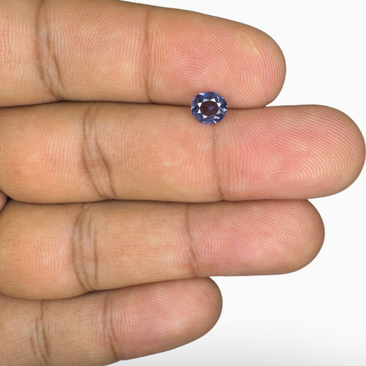 Natural Blue Spinel Stone 0.58 Carats Oval Cut (6x5mm )