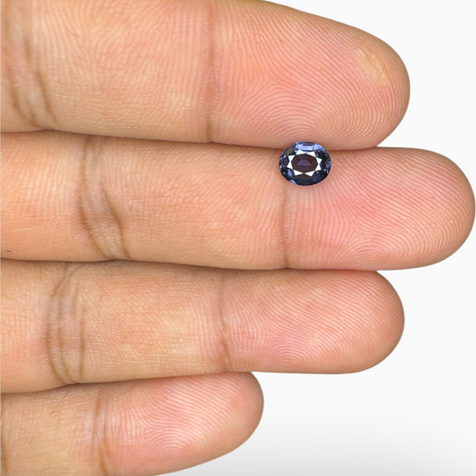 Natural Blue Spinel Stone 0.63 Carats Oval Cut (6x5mm )