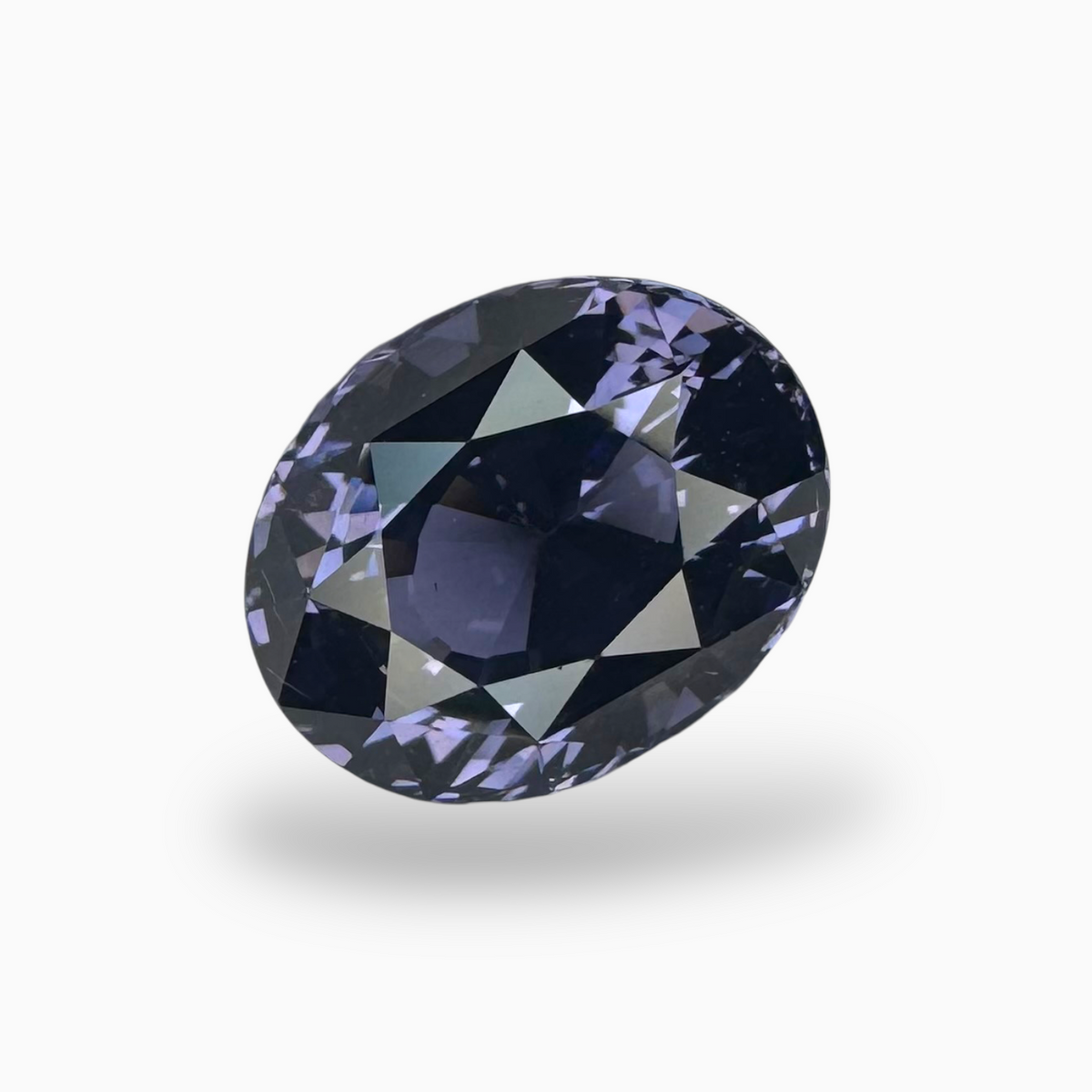 Natural Blue Spinel Stone 3.61 Carats Oval Shape (10.16 x 8.02 x 6.07 mm)