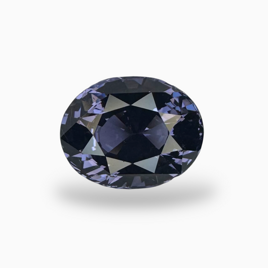 Natural Blue Spinel Stone 3.61 Carats Oval Shape (10.16 x 8.02 x 6.07 mm)