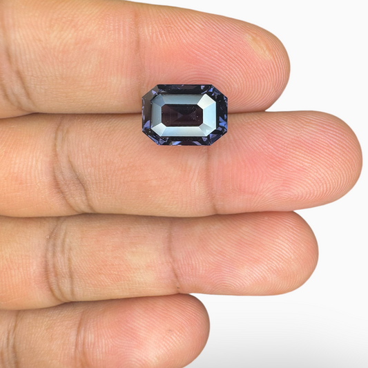 Natural Blue Spinel Stone 6.10 Carats Emerald Cut (11.7 x 8.4 mm)