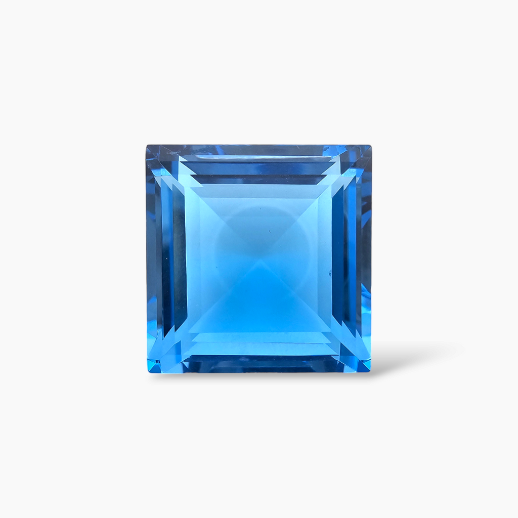 Natural Blue Topaz Stone Fancy Princess Cut in 40 Carats from Africa
