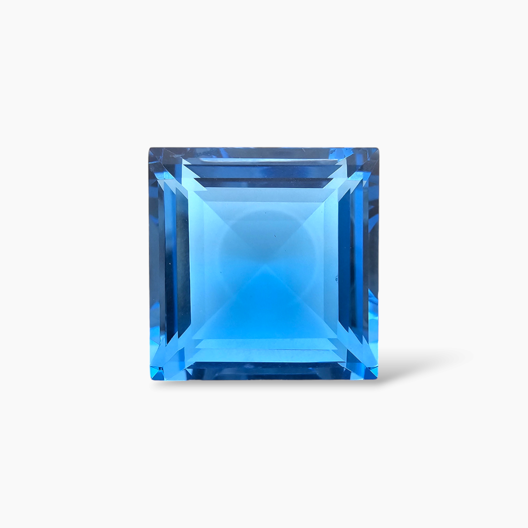 Natural Blue Topaz Stone Fancy Princess Cut in 40 Carats from Africa