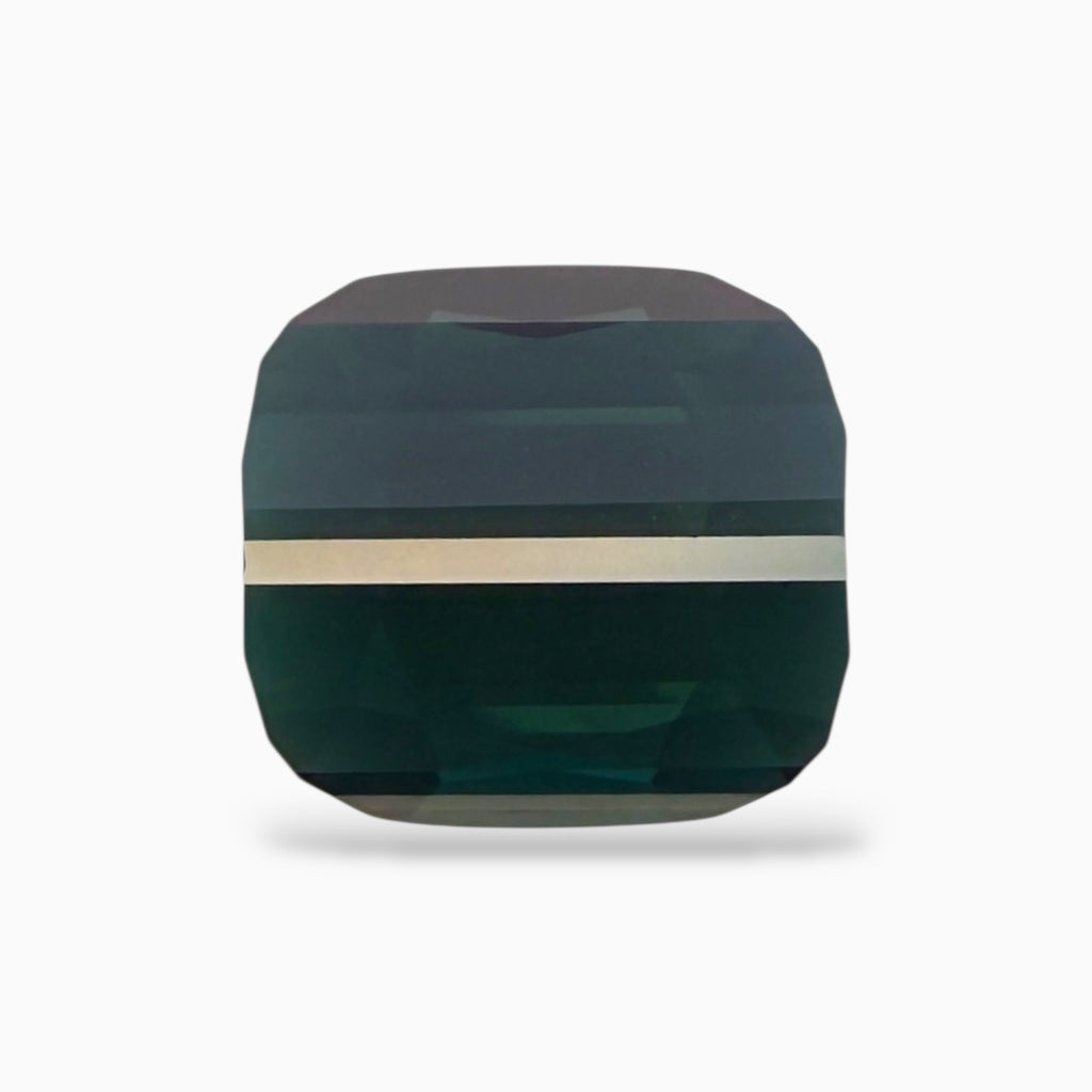 Natural Blue Tourmaline Cushion 15.10 Carats 15.30 x 13.70 x 8 mm
