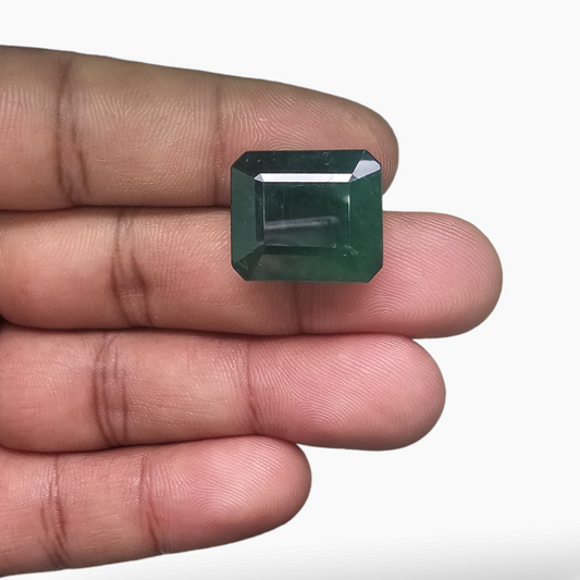 loose Natural Brazalian Emerald Stone 18.33 Carats Emerald Cut ( 16.89x15.02x8.89xmm )