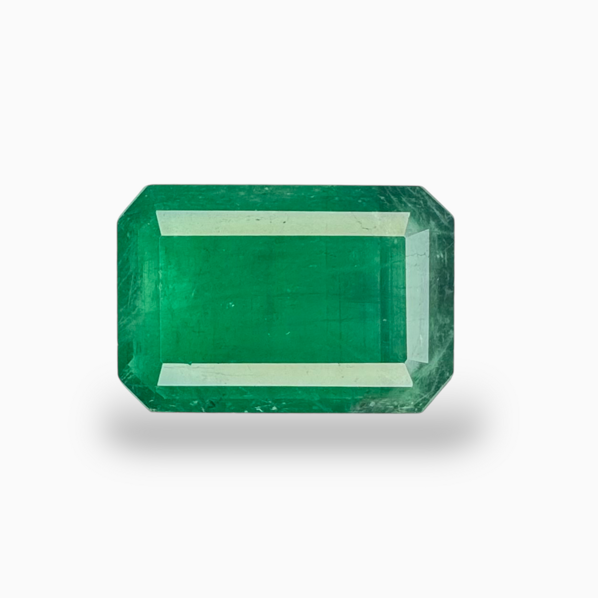 Natural Brazilian Emerald Stone 16.25 Carats Emerald Cut 21.9x 14.38x 6.43 mm Idl Certified