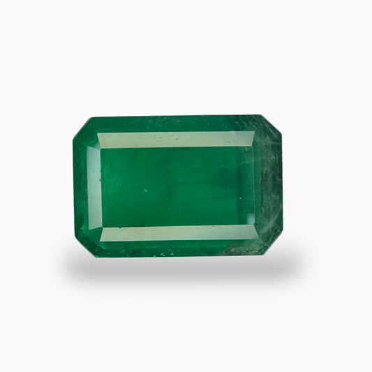 Natural Brazilian Emerald Stone 16.25 Carats Emerald Cut 21.9x 14.38x 6.43 mm Idl Certified