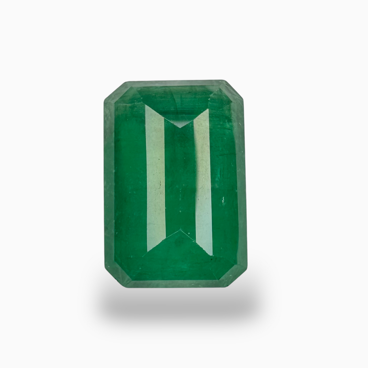 Natural Brazilian Emerald Stone 16.25 Carats Emerald Cut 21.9x 14.38x 6.43 mm Idl Certified