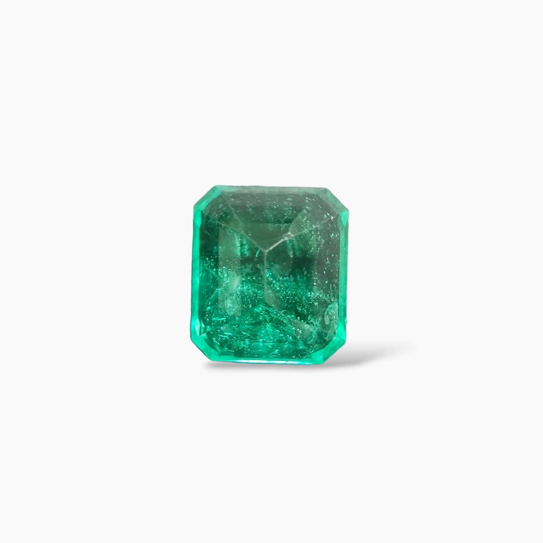 online Natural Brazilian Emerald Stone 3.91 Carats Emerald Cut ( 9.67x8.54x6.36 mm )