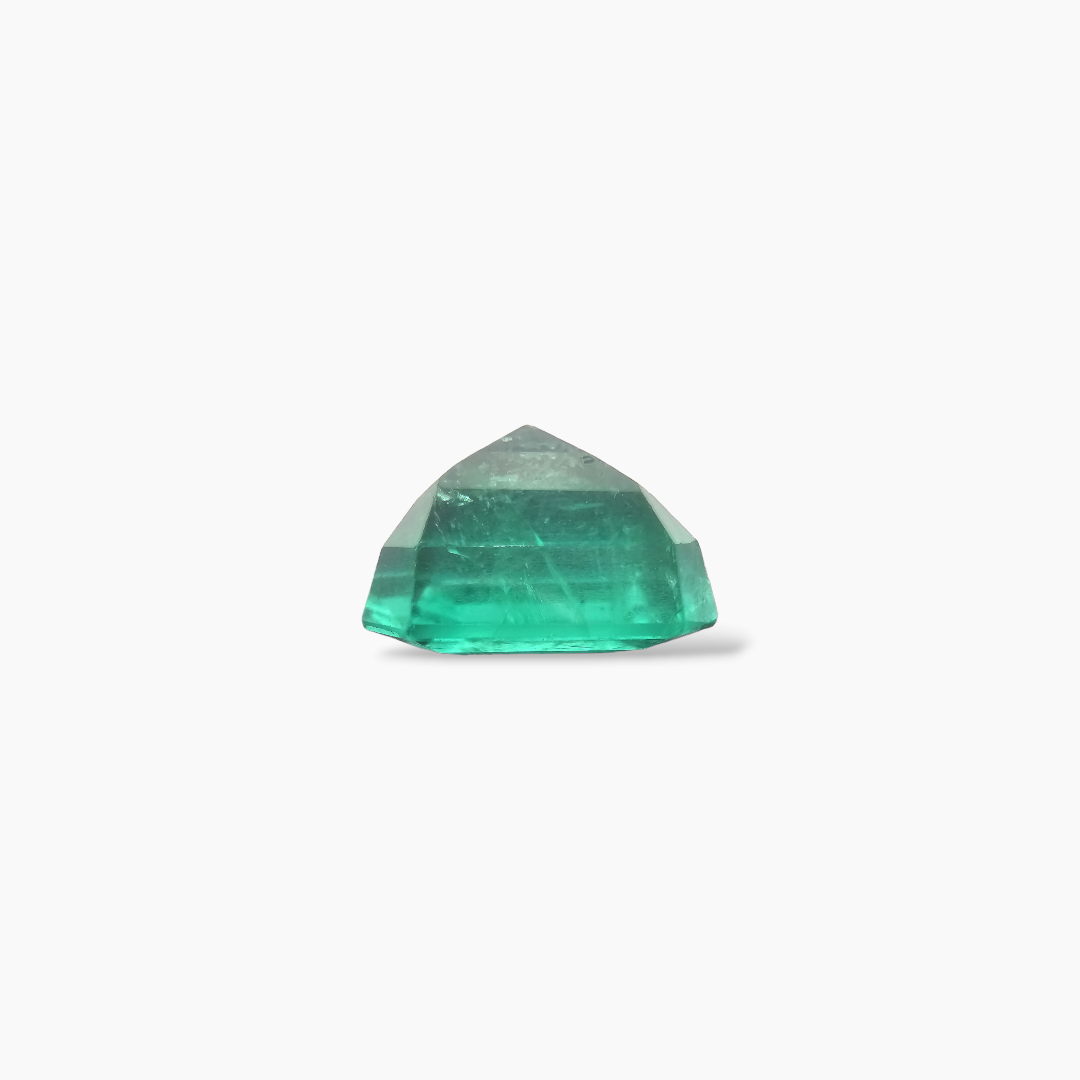 loose Natural Brazilian Emerald Stone 6.60 Carats Emerald Cut ( 11.3x10.46x7.68 mm )