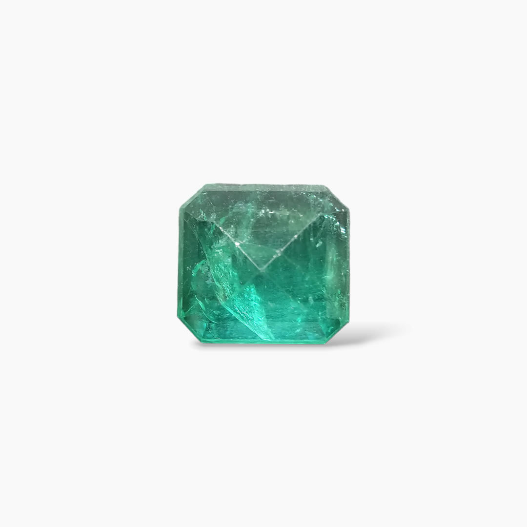 online Natural Brazilian Emerald Stone 6.60 Carats Emerald Cut ( 11.3x10.46x7.68 mm )