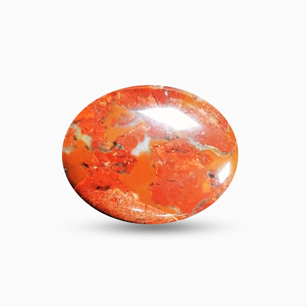 Natural Brecciated Jasper Stone Oval Shape