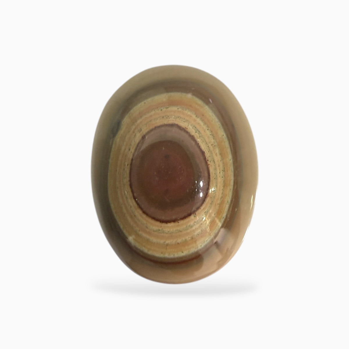 Natural Brown Eye Agate (Aqeeq Stone) 18x14 mm 21.48 Carats -Moccasin