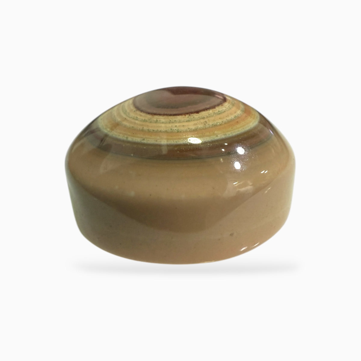 Natural Brown Eye Agate (Aqeeq Stone) 18x14 mm 21.48 Carats -Moccasin