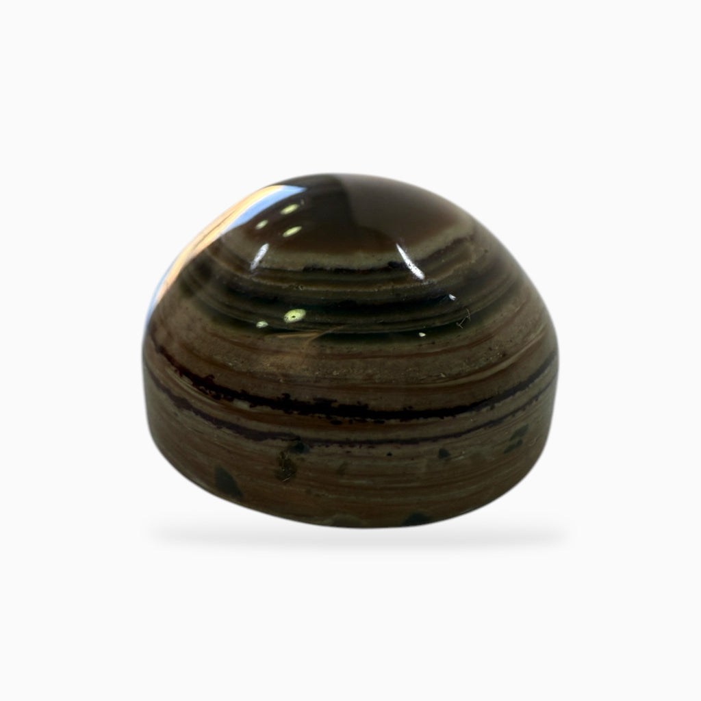 Natural Brown Eye Agate (Aqeeq Stone) 18x16 mm 25.01 Carats