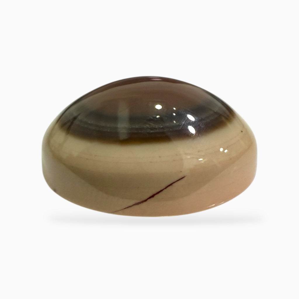 Natural Brown Eye Agate (Aqeeq Stone) 21.5x14.5 mm 23.54 Carats -Moccasin