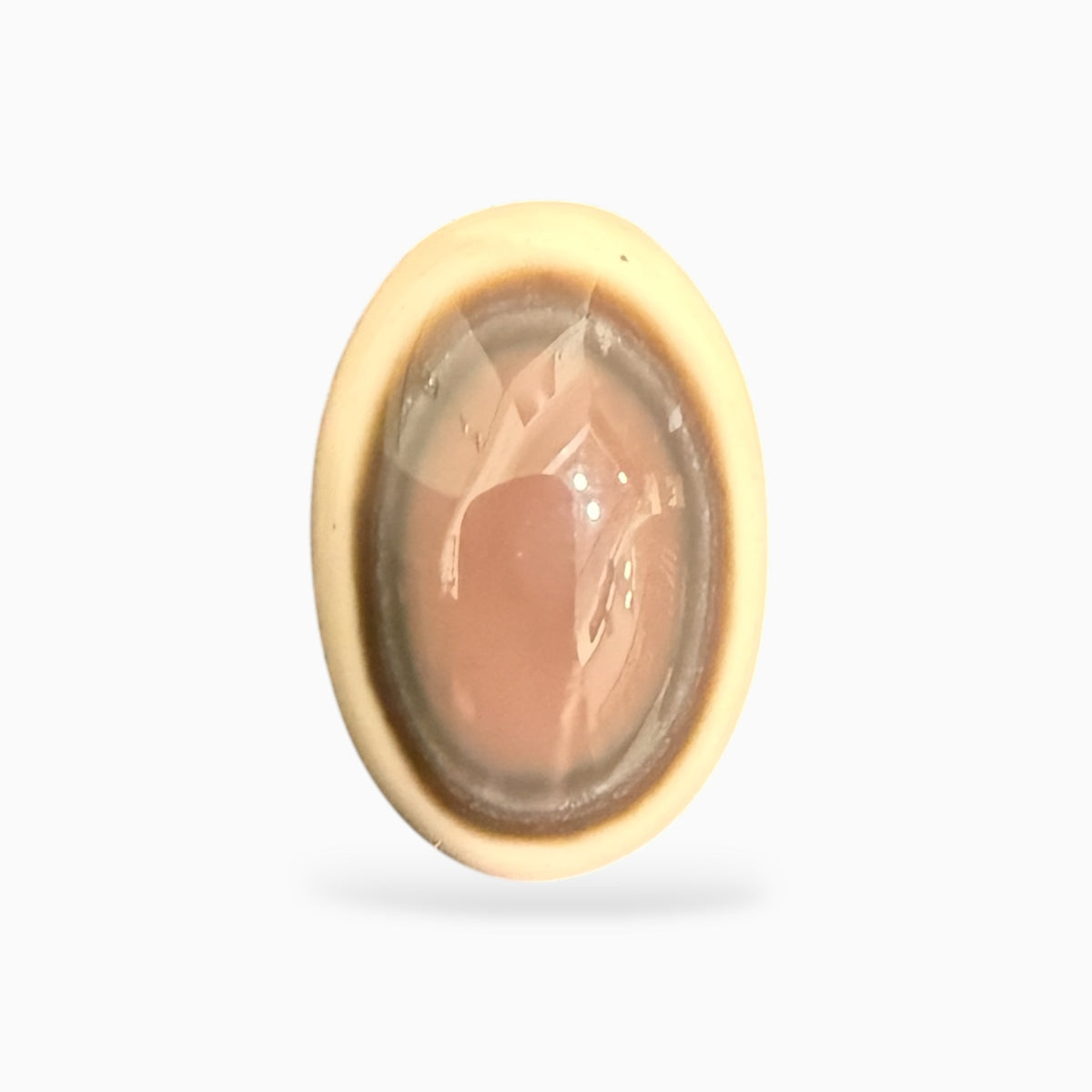 Natural Brown Eye Agate (Aqeeq Stone) 21.5x14.5 mm 23.54 Carats -Moccasin