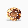 Natural Brownish Pink Zircon Stone Oval 3.66 Carats 8.8 x 7.8 mm