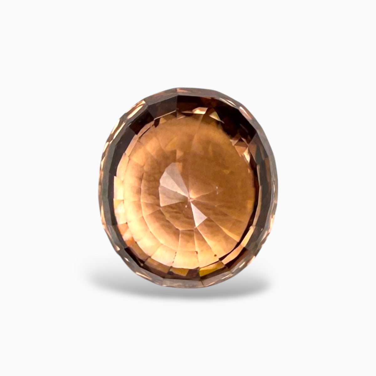 Natural Brownish Pink Zircon Stone Oval 3.66 Carats 8.8 x 7.8 mm