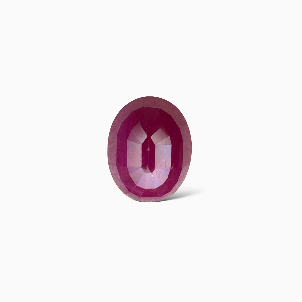 Natural Burmese Ruby Manik Stone 8.65 Carats Oval Cut  13.53x10.67x6.26 mm