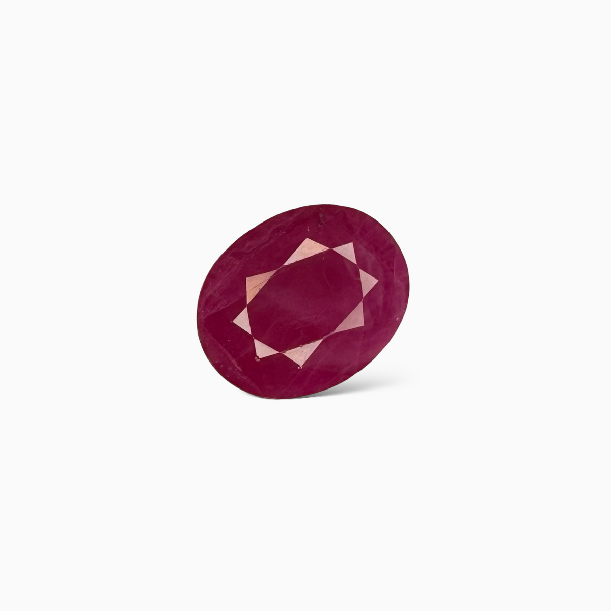 Natural Burmese Ruby Manik Stone 8.65 Carats Oval Cut  13.53x10.67x6.26 mm